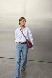 Harper Bordeaux Leather Hobo