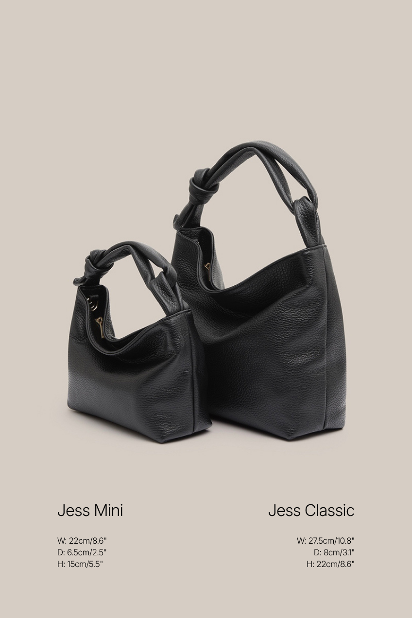 Jess Mini Leather Pouch Black