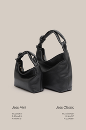 Jess Mini Leather Pouch Black