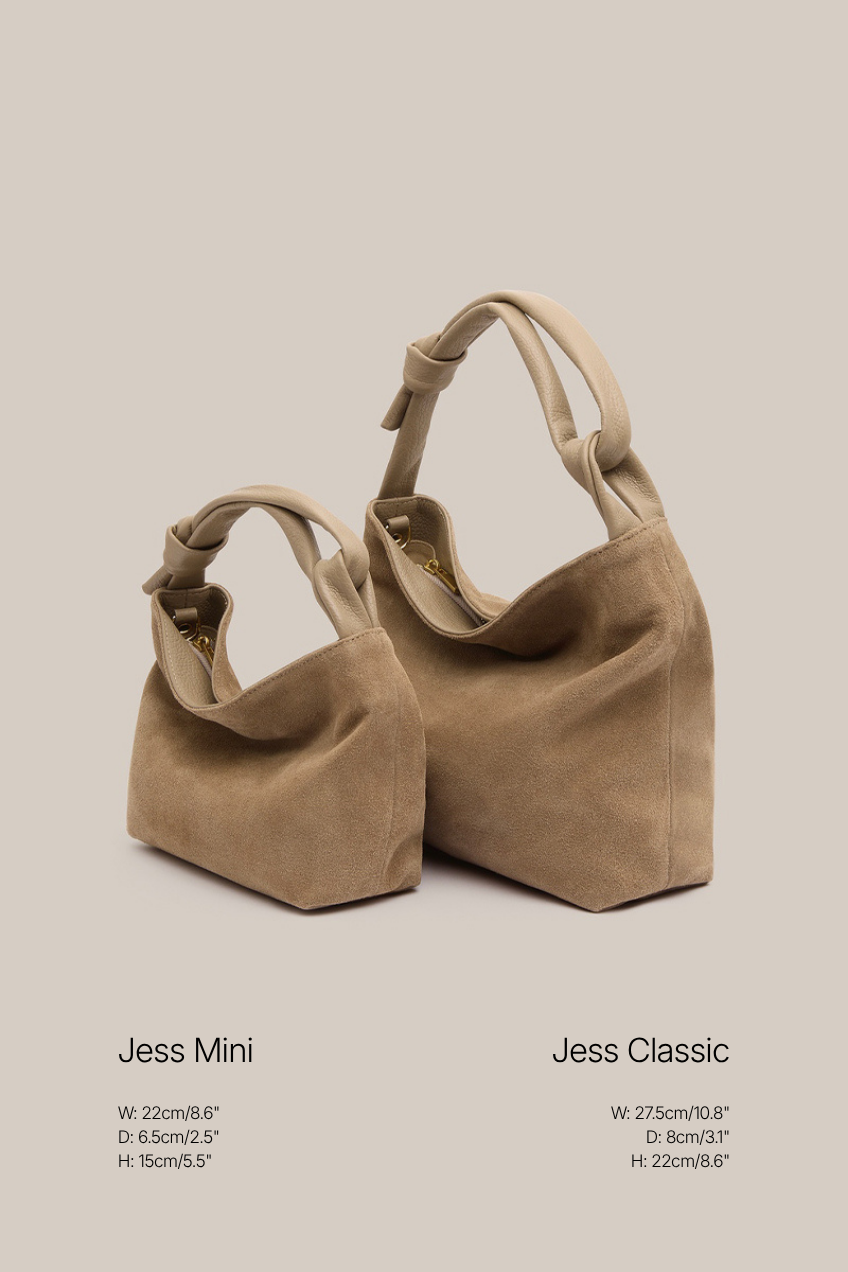Jess Suede Pouch Brown