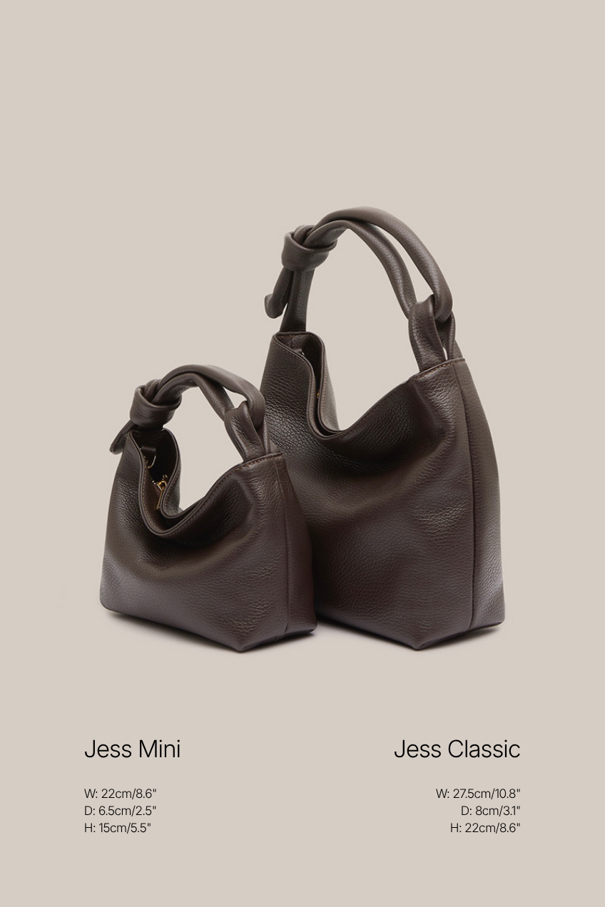 Jess Mini Leather Pouch Dark Chocolate