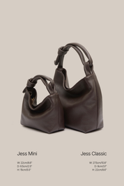 Jess Mini Leather Pouch Dark Chocolate