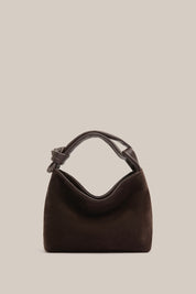 Jess Mini Suede Pouch Dark Chocolate