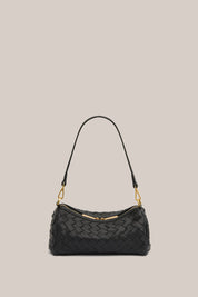 Vivi Woven Shoulder Crossbody Black