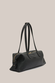 Gia Leather Shoulder Bag Black