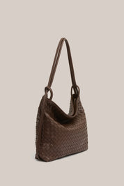 Woven Bella Convertible Backpack Chocolate
