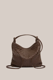Woven Bella Convertible Backpack Chocolate