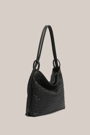 Woven Bella Convertible Backpack Black
