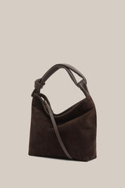 Jess Suede Pouch Dark Chocolate