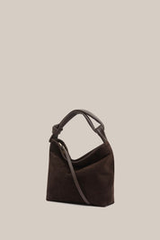 Jess Suede Pouch Dark Chocolate