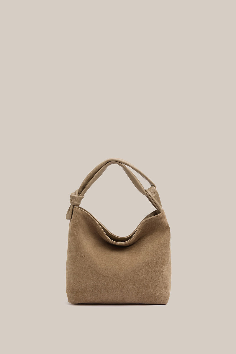 Jess Suede Pouch Brown
