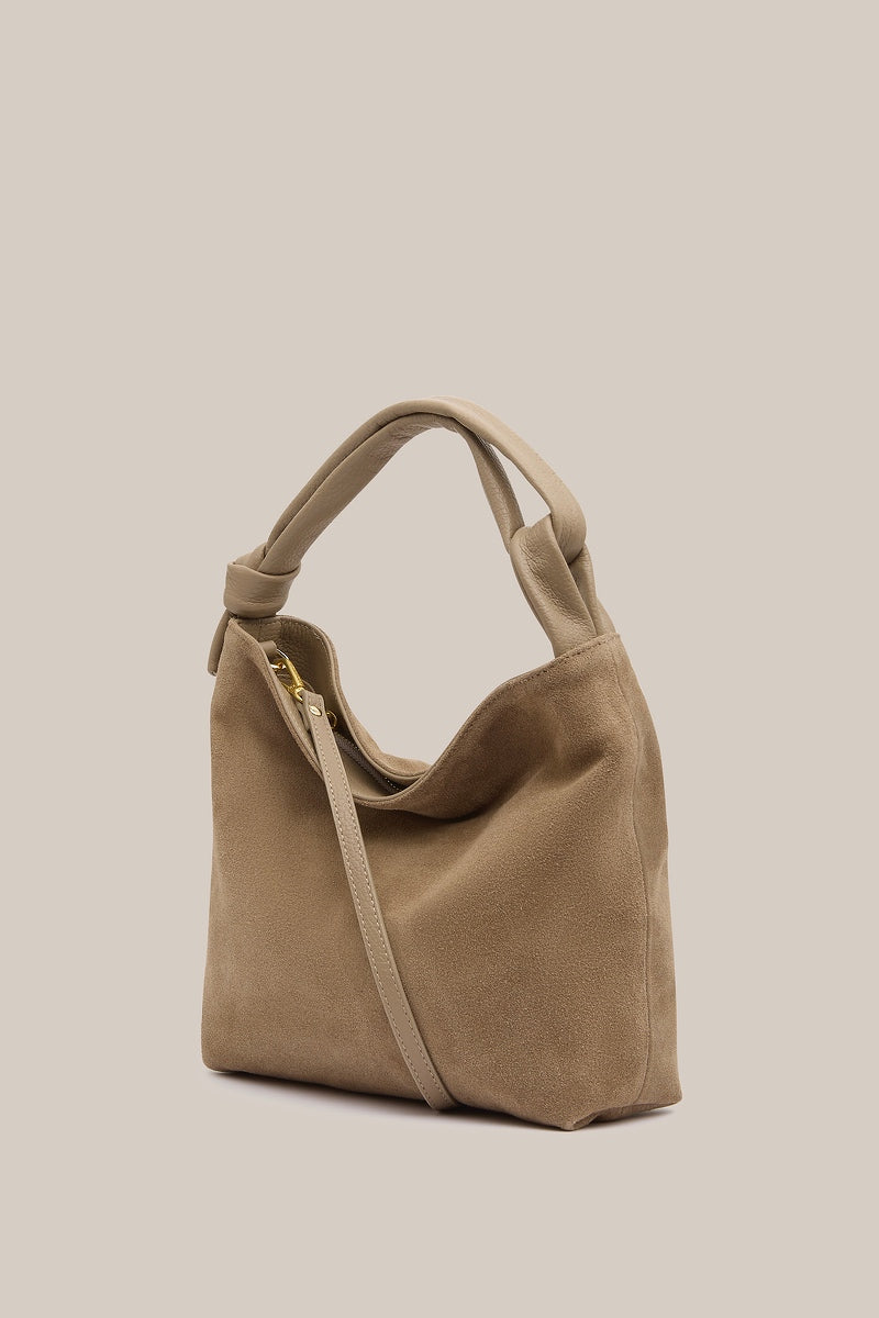 Jess Suede Pouch Brown