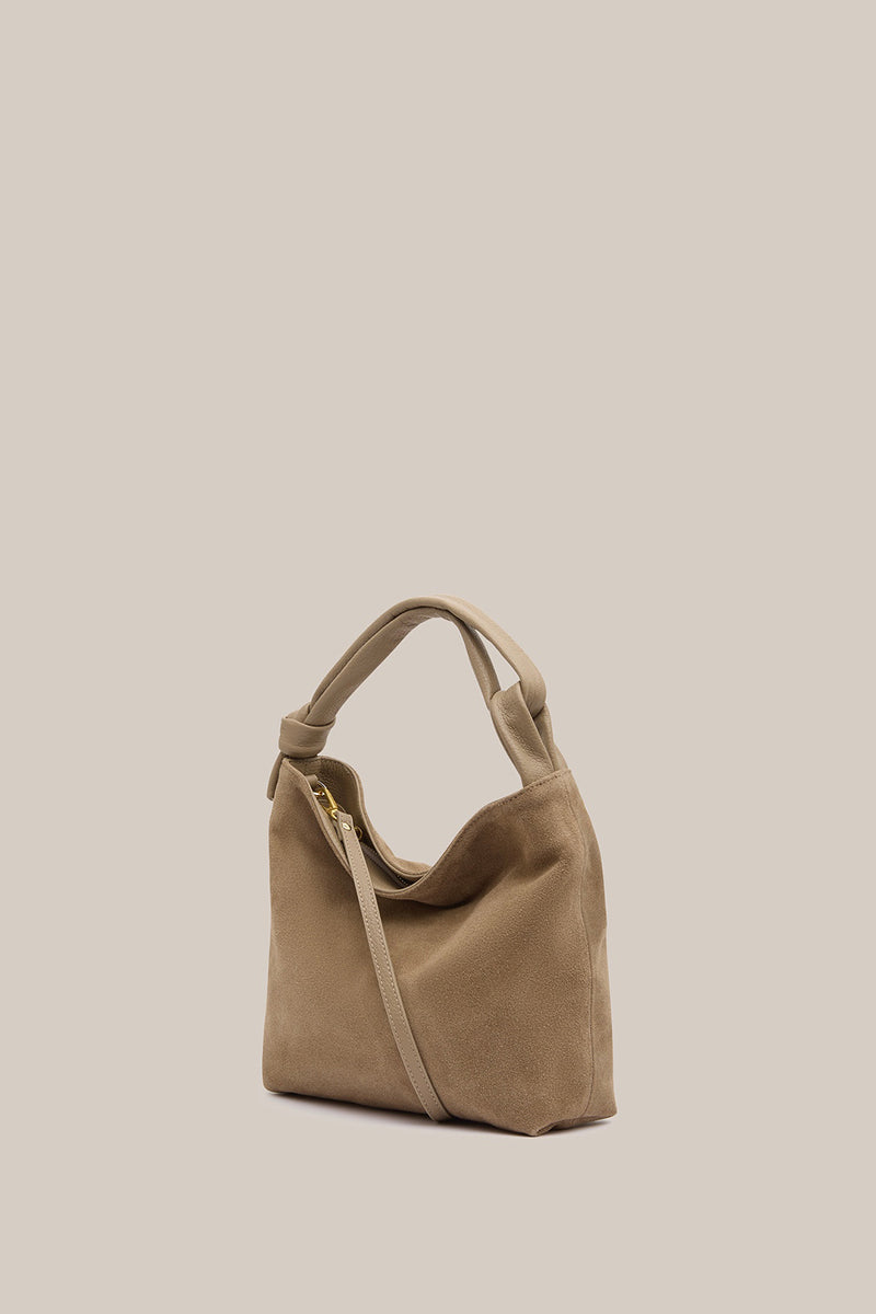Jess Suede Pouch Brown