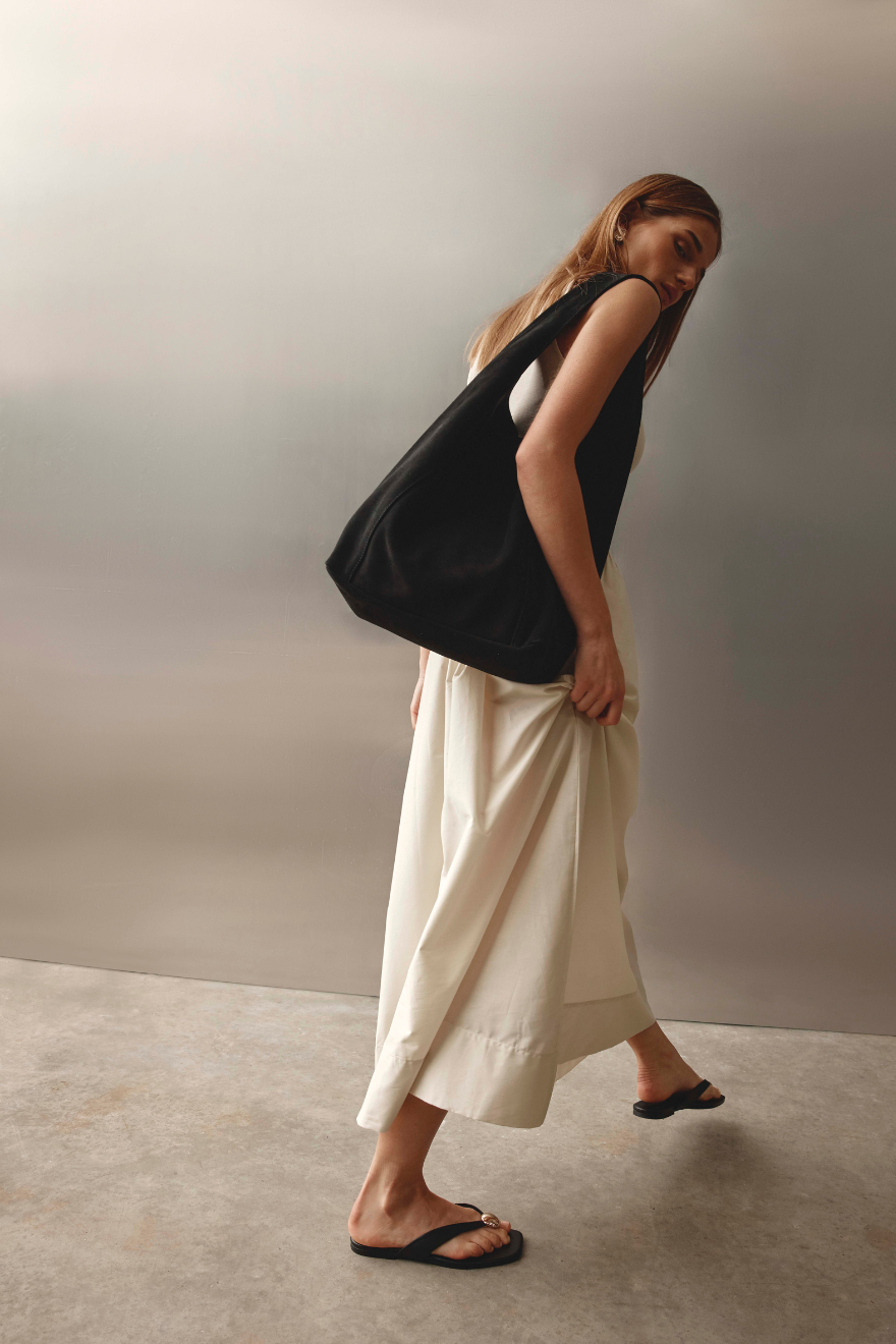 Sienna 2.0 Black Suede Hobo