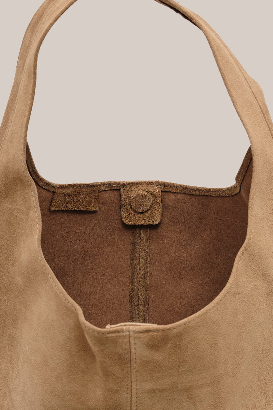 Sienna Brown Suede Hobo – VESTIRSI