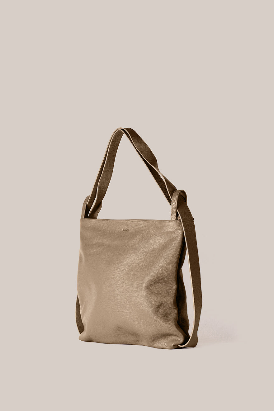 Bella Taupe 2-in-1 Convertible Backpack Tote