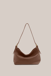 Eden Mocha Leather Shoulder Bag
