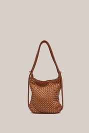 Mini Woven Bella Tan 2-in-1 Convertible Backpack Tote - Slightly Imperfect