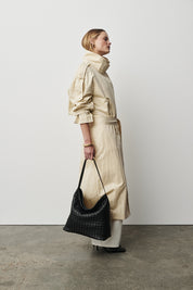 Bianca Woven Hobo Black