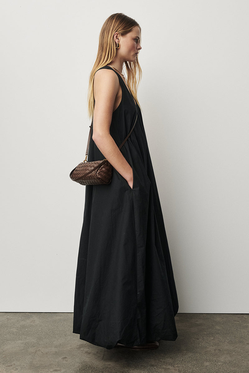 Vivi Woven Shoulder Crossbody Chocolate – VESTIRSI