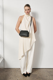 Vera Black Camera Crossbody Bag