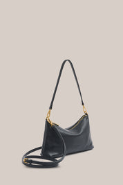 Pre Order: Ashley Black Leather Crossbody Bag