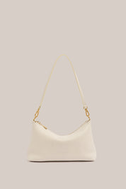 Pre Order: Ashley Ivory Leather Crossbody Bag