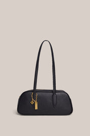 Vera Black Baguette Bag