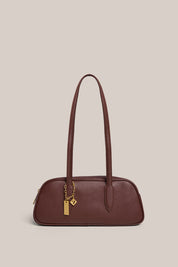 Vera Mahogany Baguette Bag