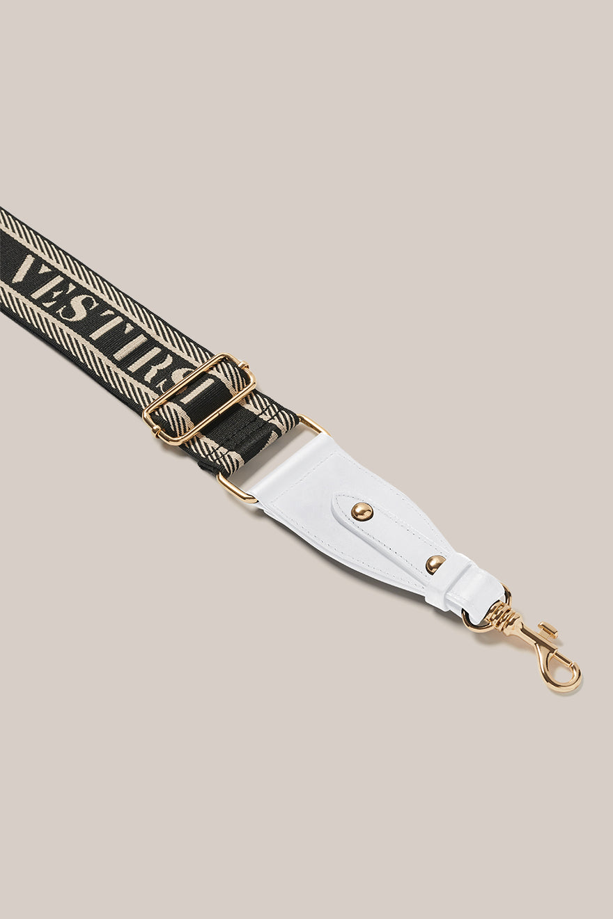 VESTIRSI Woven Strap - White Smooth Leather (Gold) - VESTIRSI